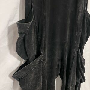 Distressed Black Comfy Chic Jumpsuit
